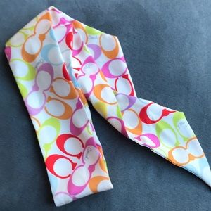 Coach monogram skinny scarf